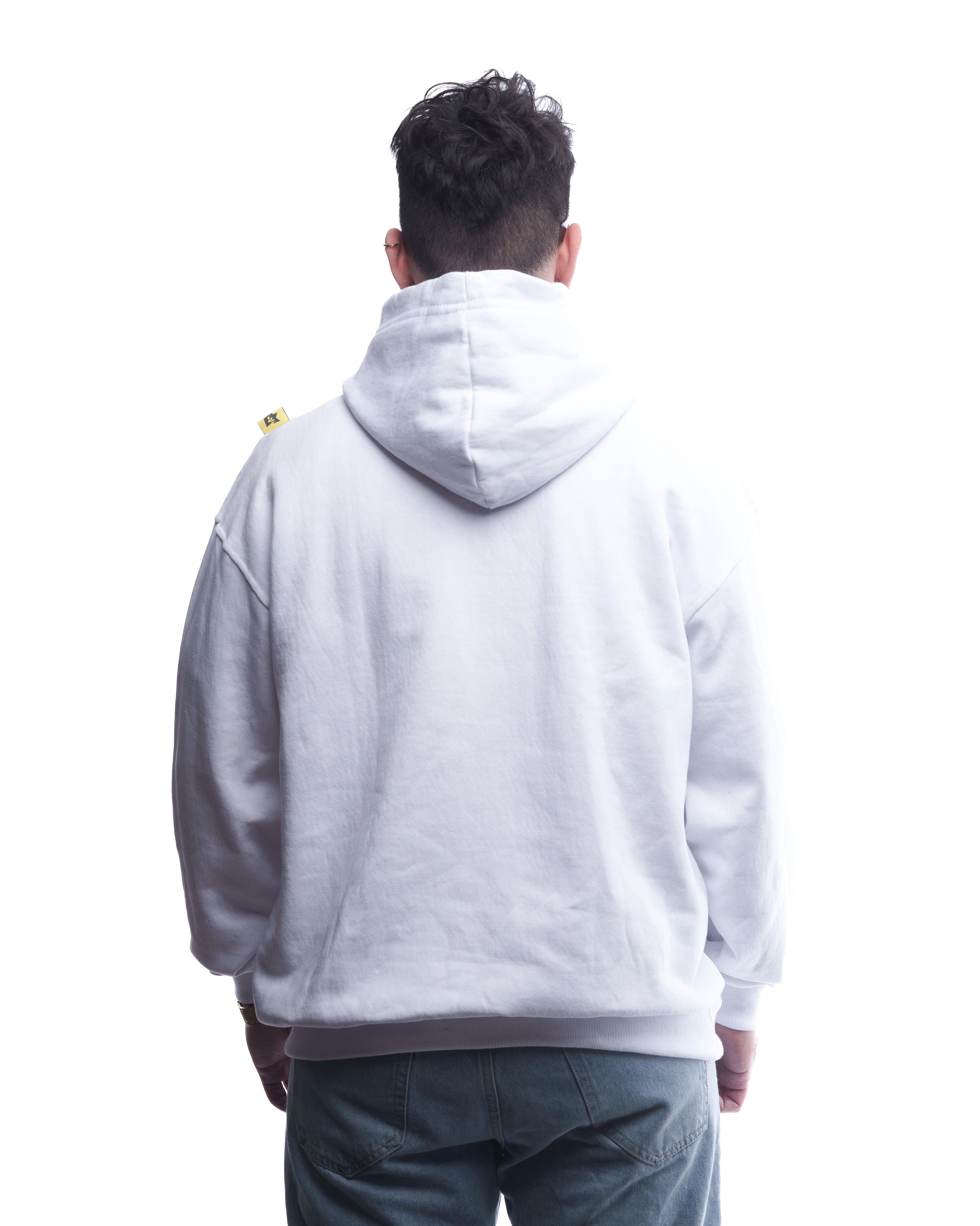 BASIC//ESSENCIAL OVERSIZED HOODIE BLANCO