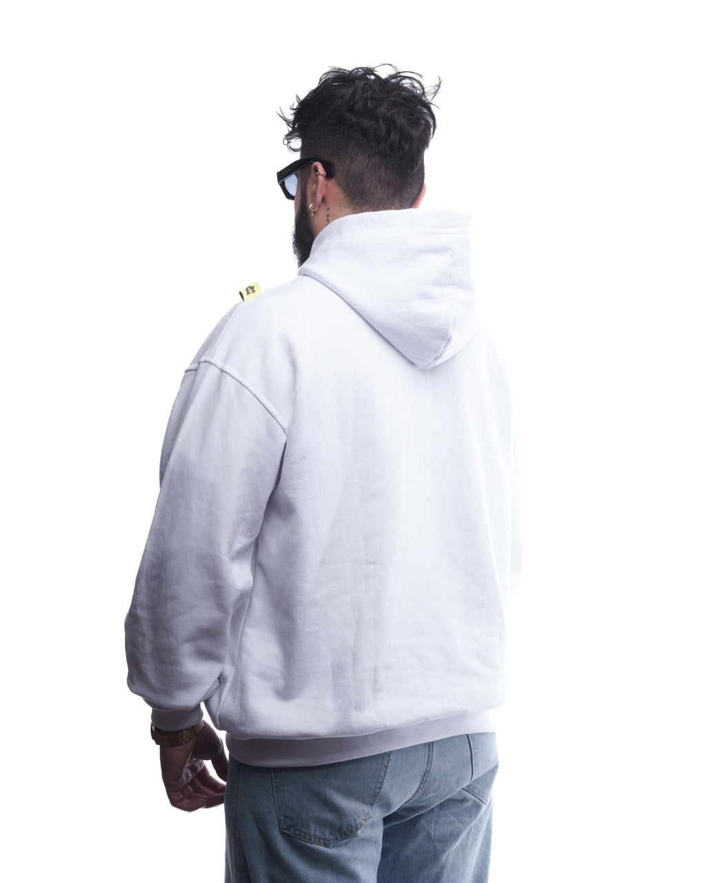 BASIC//ESSENCIAL OVERSIZED HOODIE BLANCO