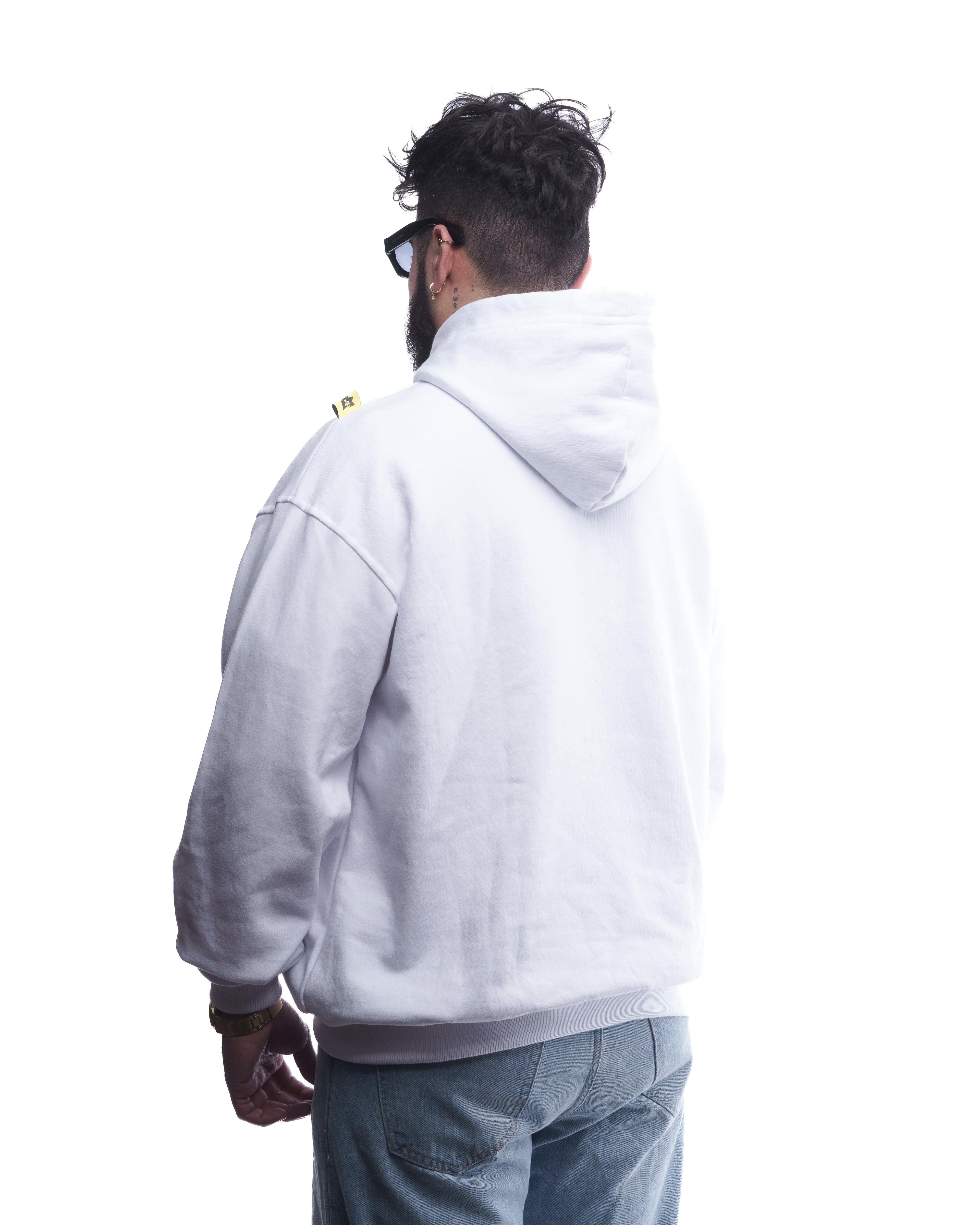 BASIC//ESSENCIAL OVERSIZED HOODIE BLANCO