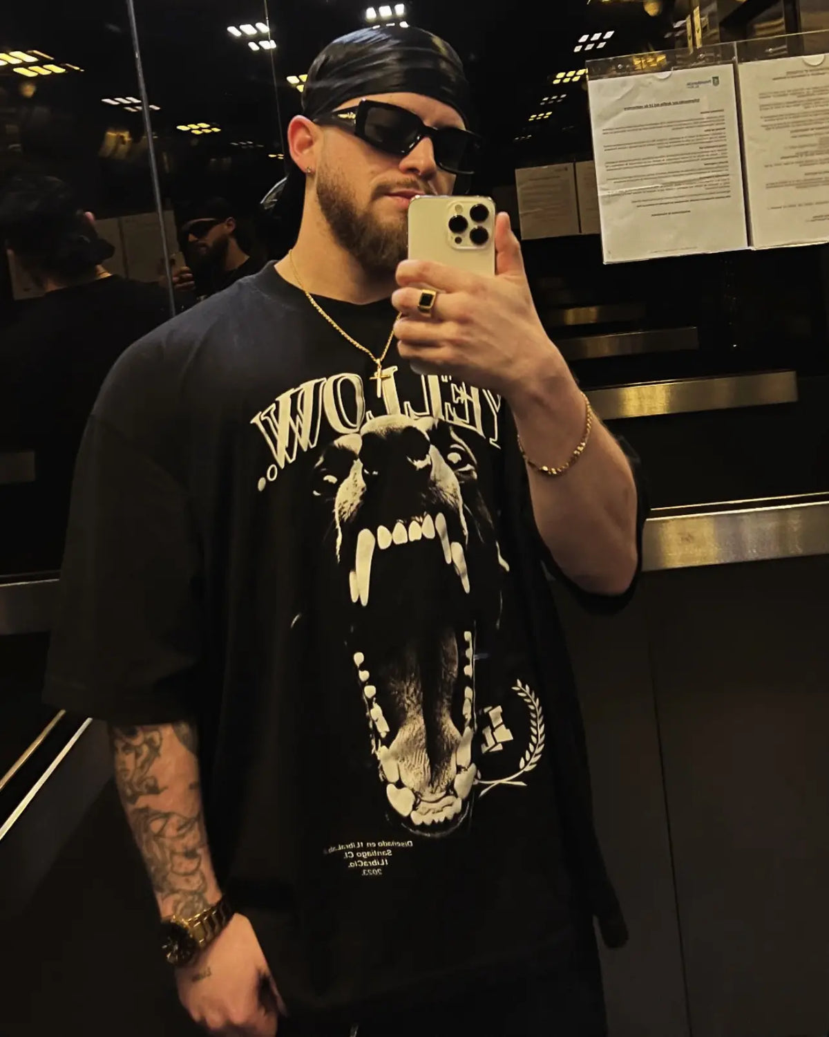 POLERAS OVERSIZED// CANINE BLACK