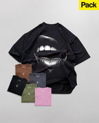PACK OVERSIZED BEST SELLERS 1LIBRA // 1 LIPS + 1 BASIC MINI LOGO V2
