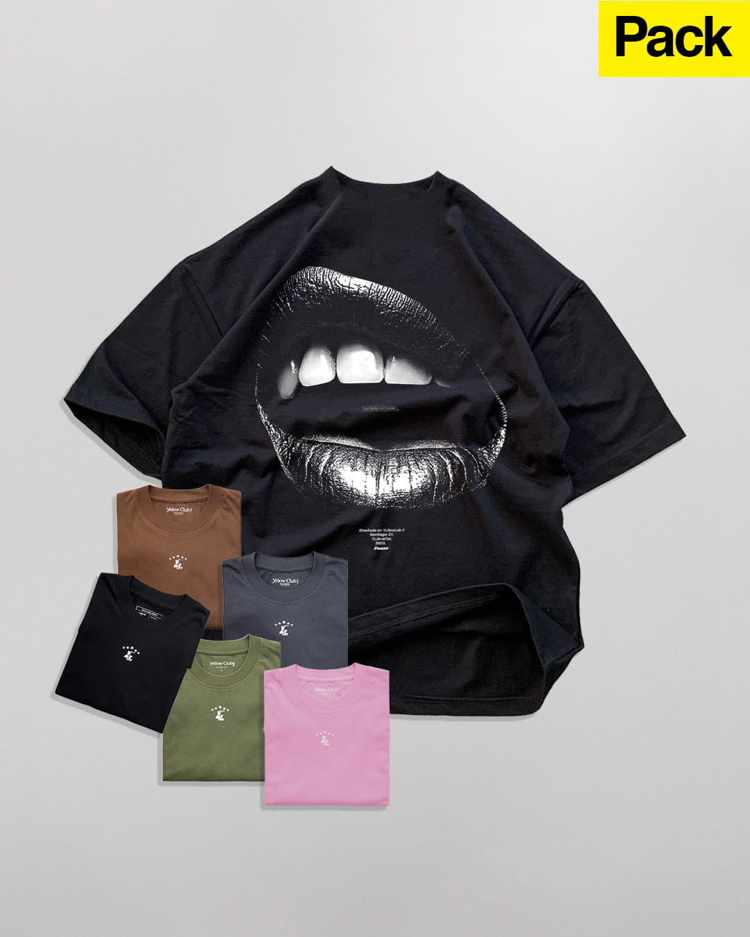 PACK OVERSIZED BEST SELLERS 1LIBRA // 1 LIPS + 1 BASIC MINI LOGO V2