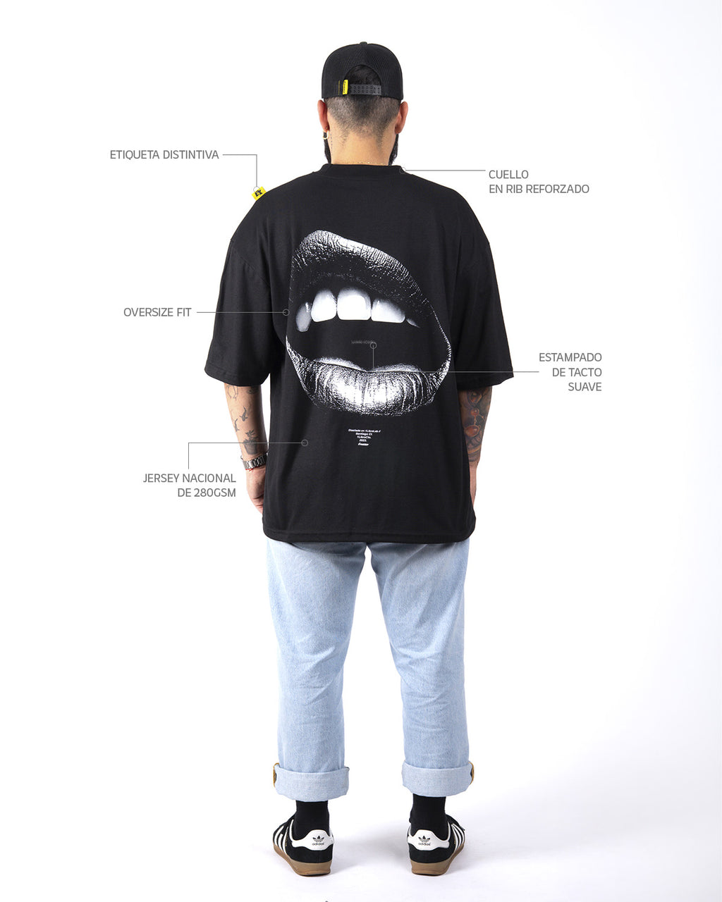 "LIPS" // POLERA OVERSIZED