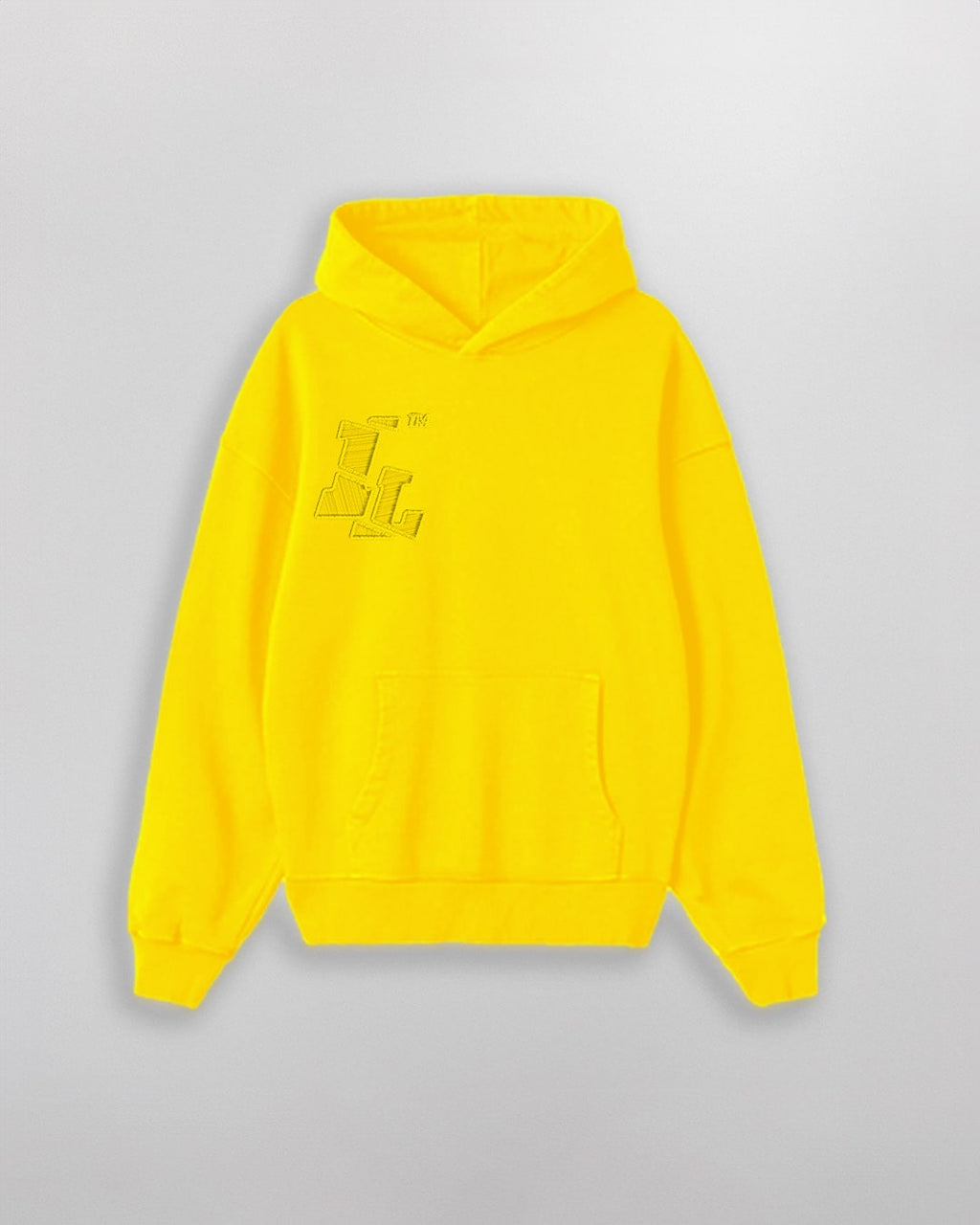 YELLOW CLUB HOODIE // OVERSIZED FIT