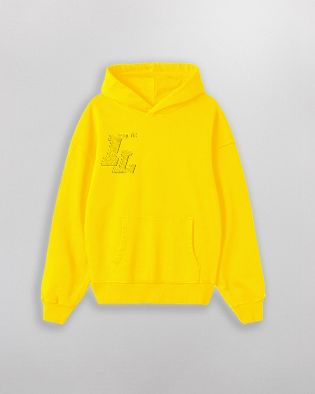 YELLOW CLUB HOODIE // OVERSIZED FIT