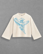 AZURE SPIRIT FLARE WAFFLE LS / ECRU