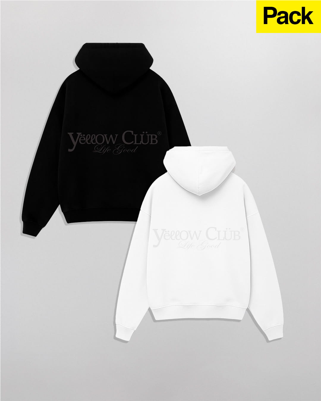 PACK // HOODIE // "YELLOW CLUB MONOCROMO"