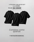 "ROTACION ESENCIAL" //  SET-3 POLERAS + ENVIO GRATIS