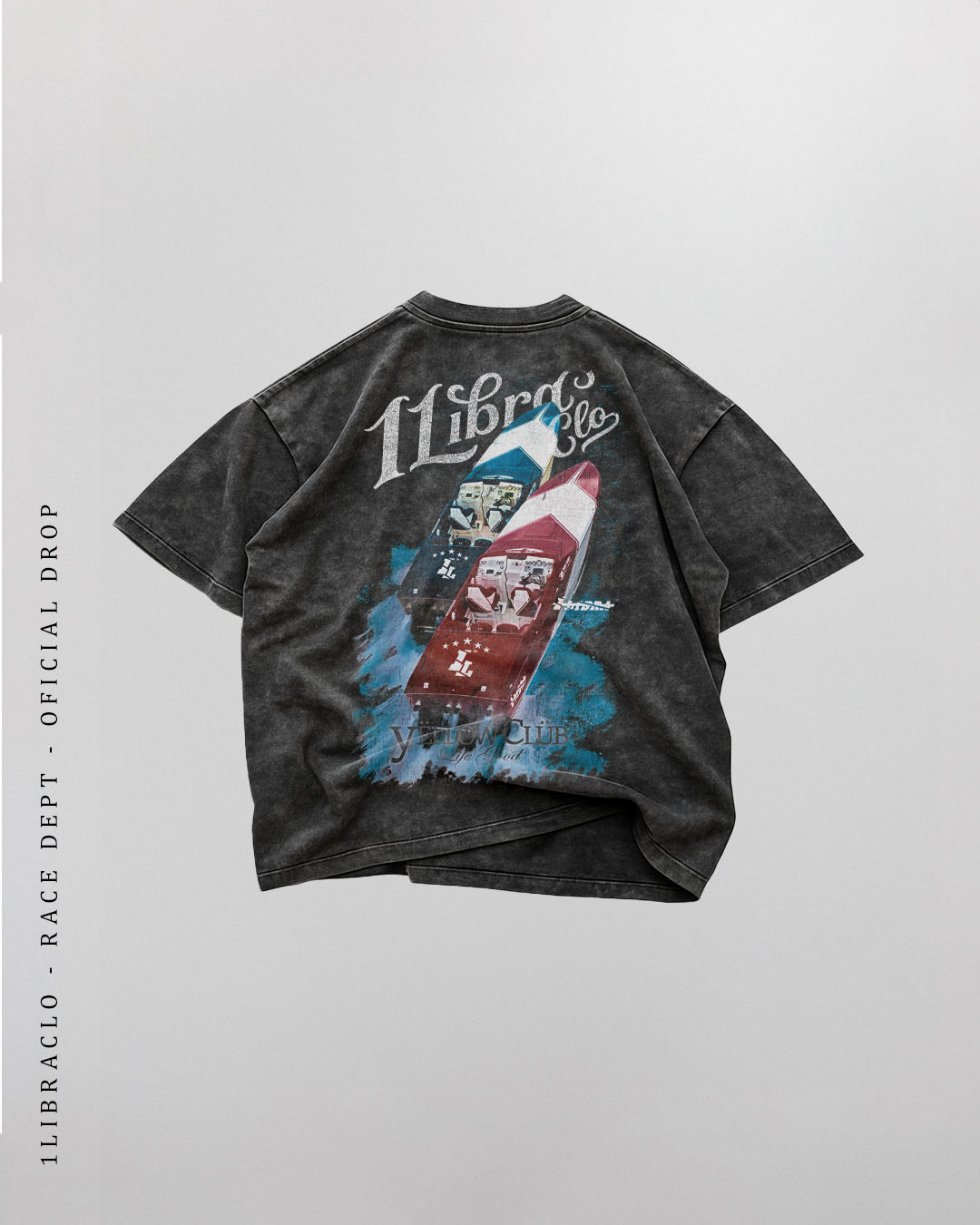 "ALL IN RACING" // OVERSIZED TEES // ACID WASH