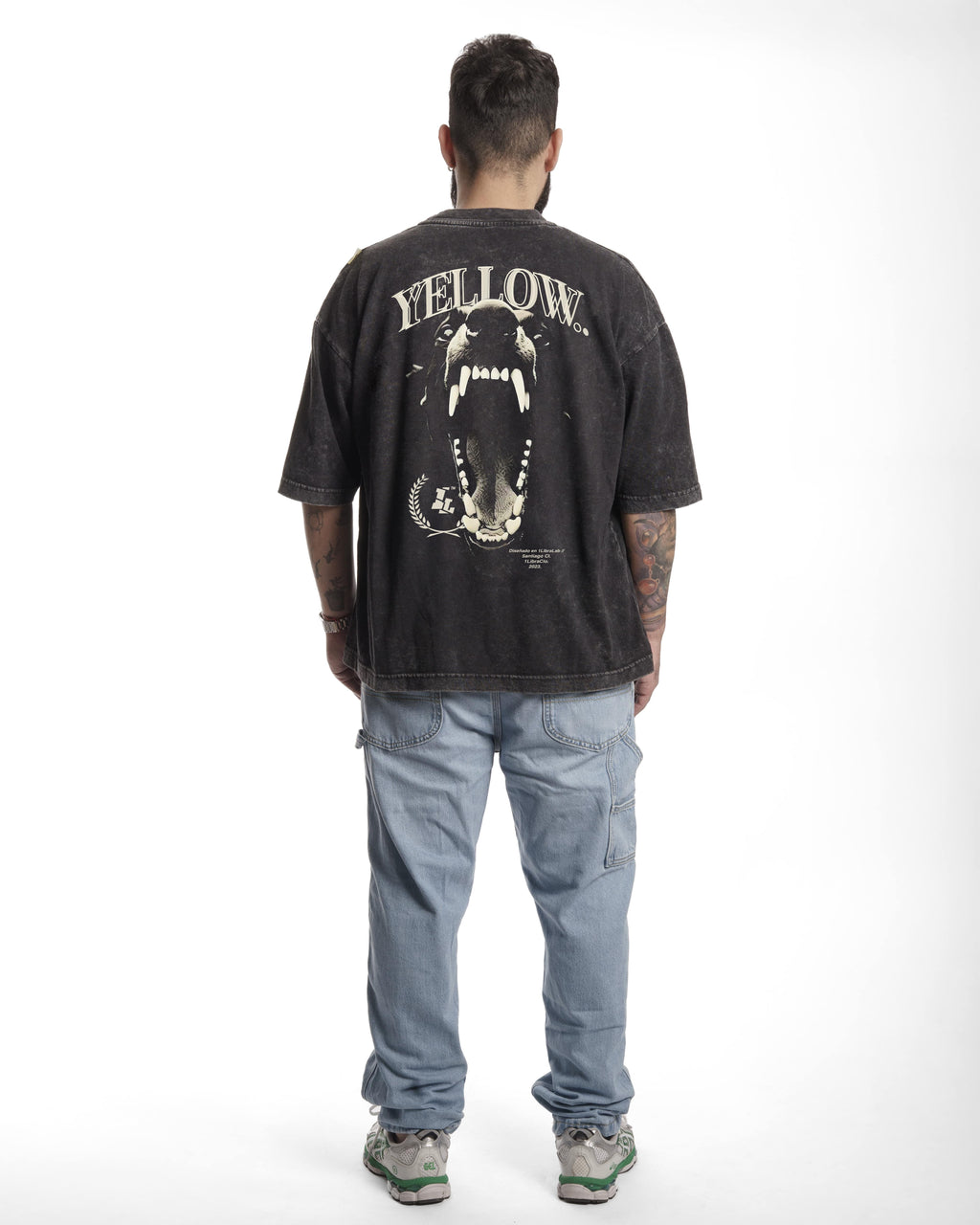CANINE BLACK // OVERSIZED TEES // ACIDWASH