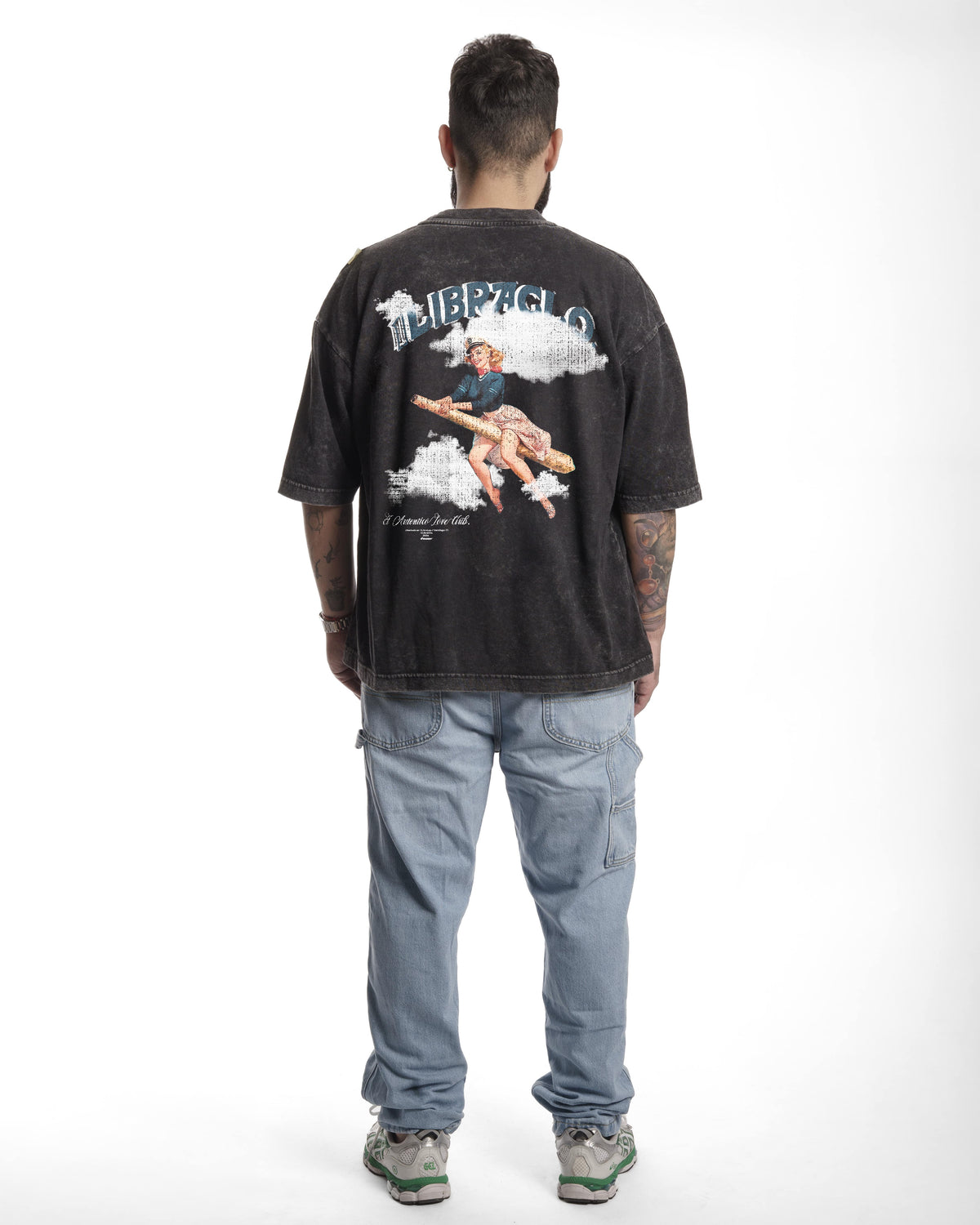 "HIGH RIDE" // POLERA OVERSIZED// ACIDWASH