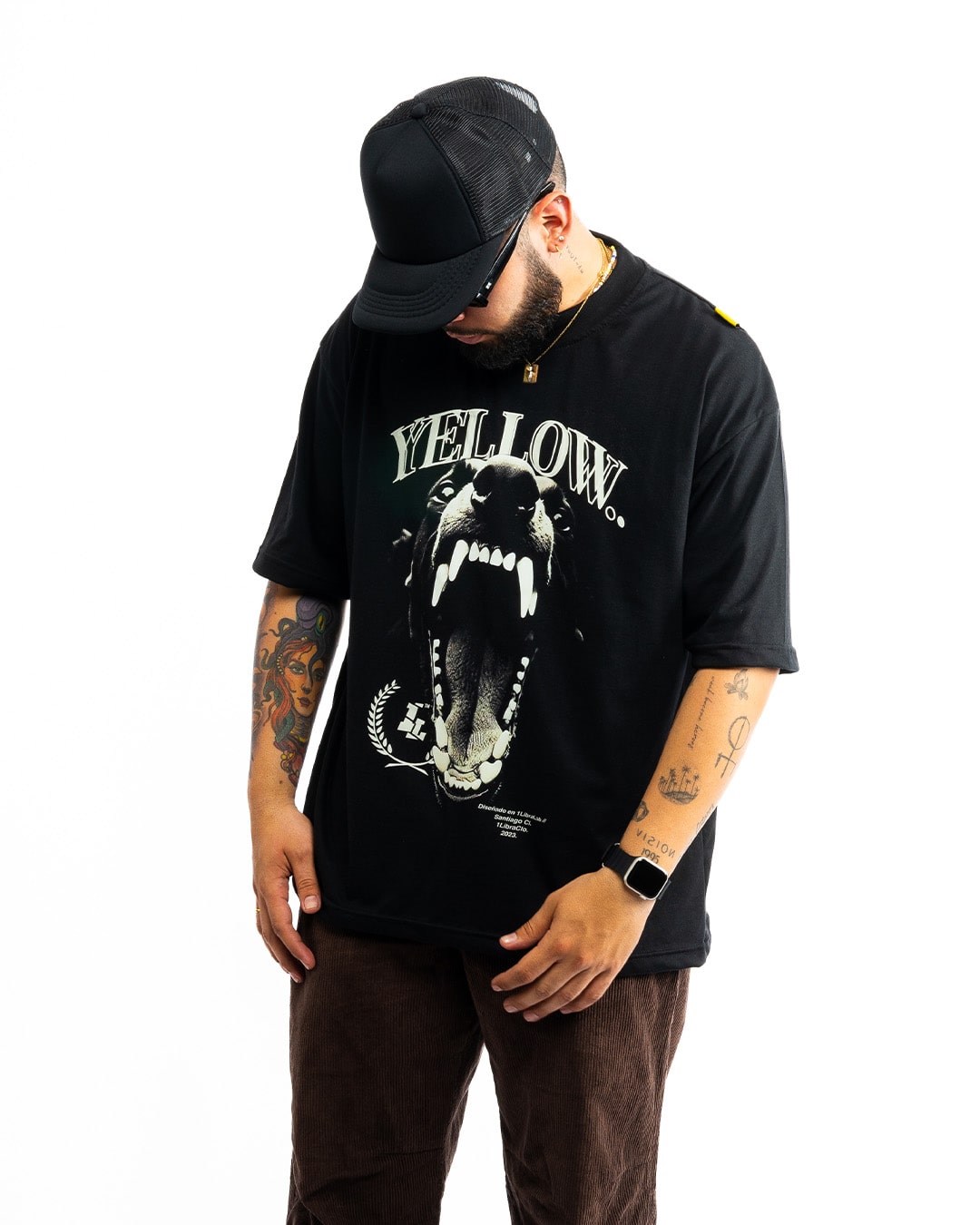 POLERAS OVERSIZED// CANINE BLACK
