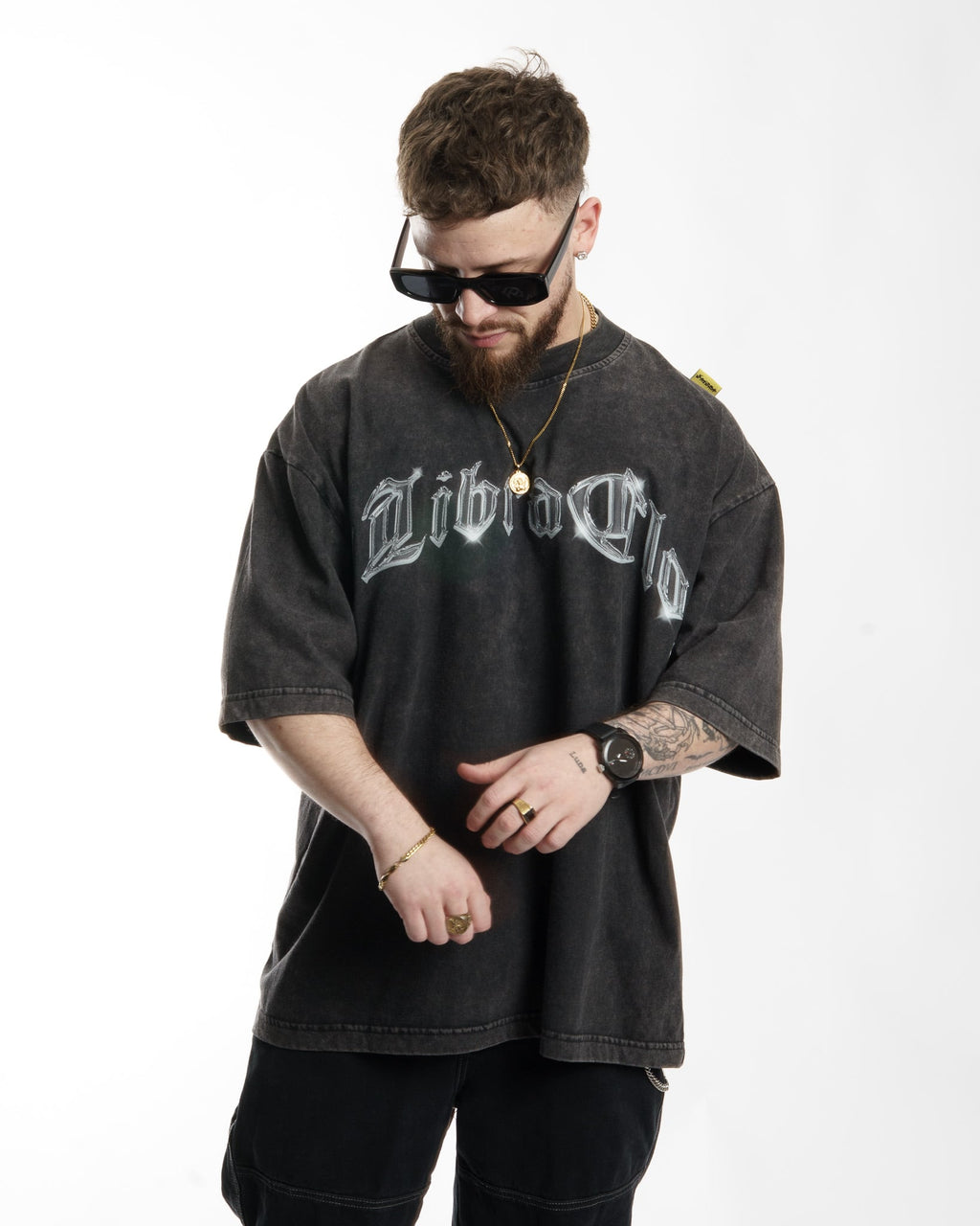 "METAL" // OVERSIZED TEES // ACID WASH