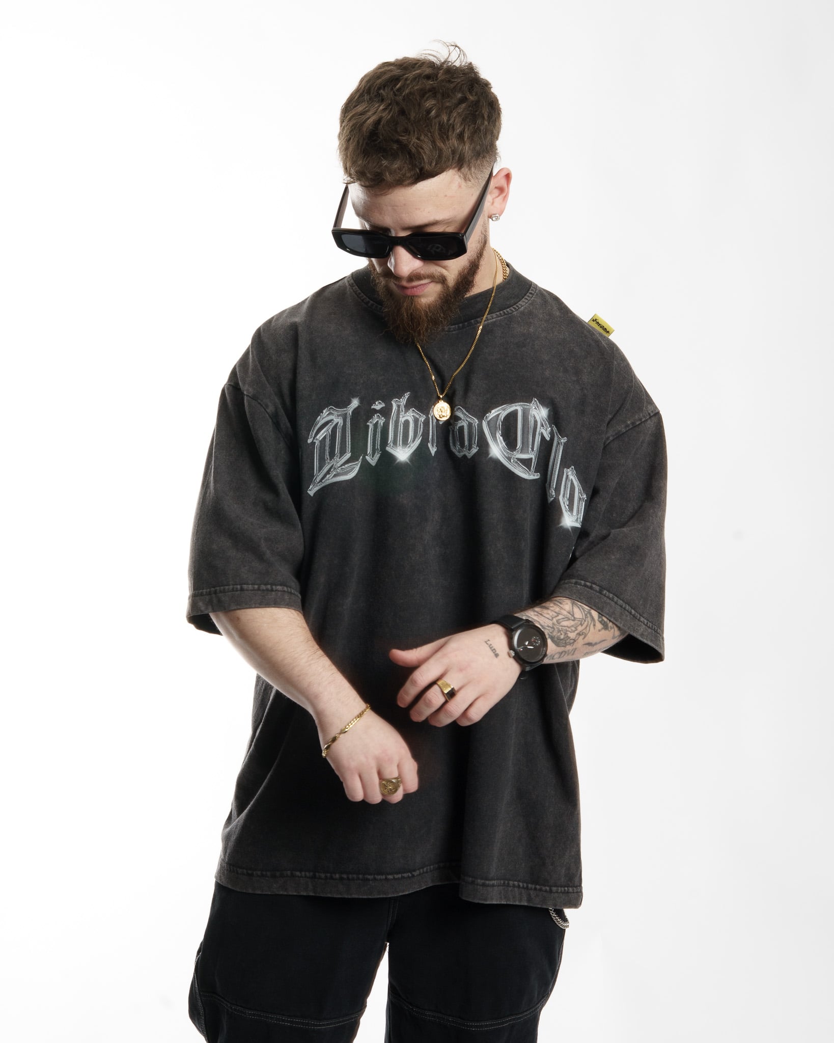 "METAL" // OVERSIZED TEES // ACID WASH