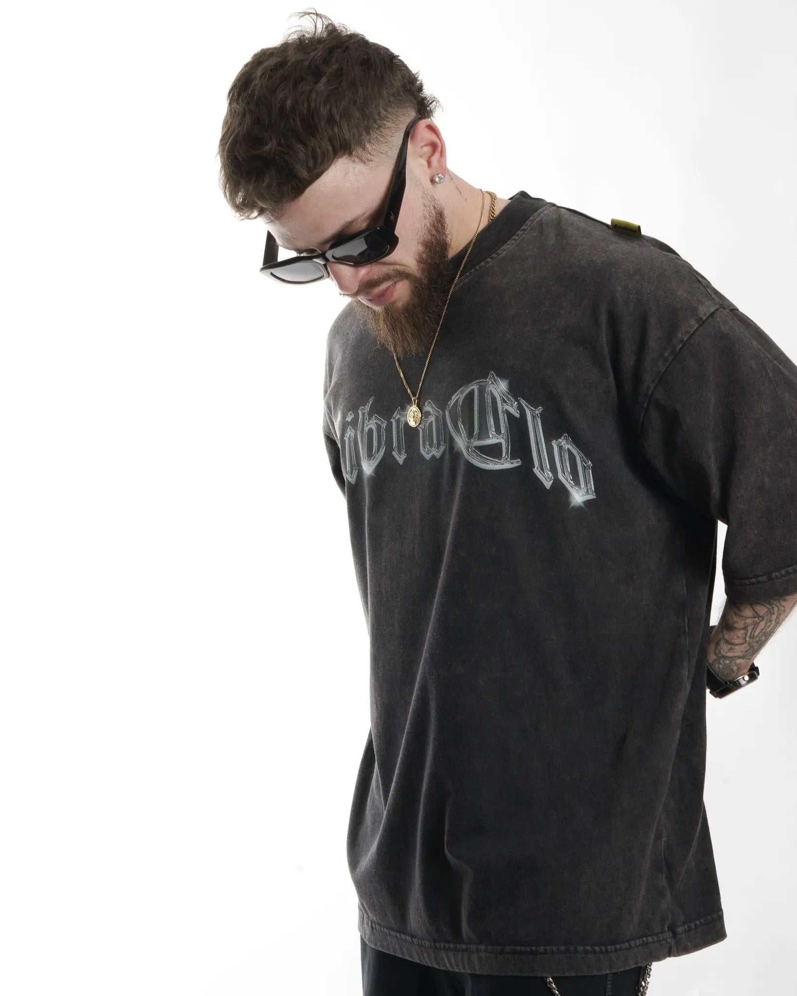 "METAL" // OVERSIZED TEES // ACID WASH
