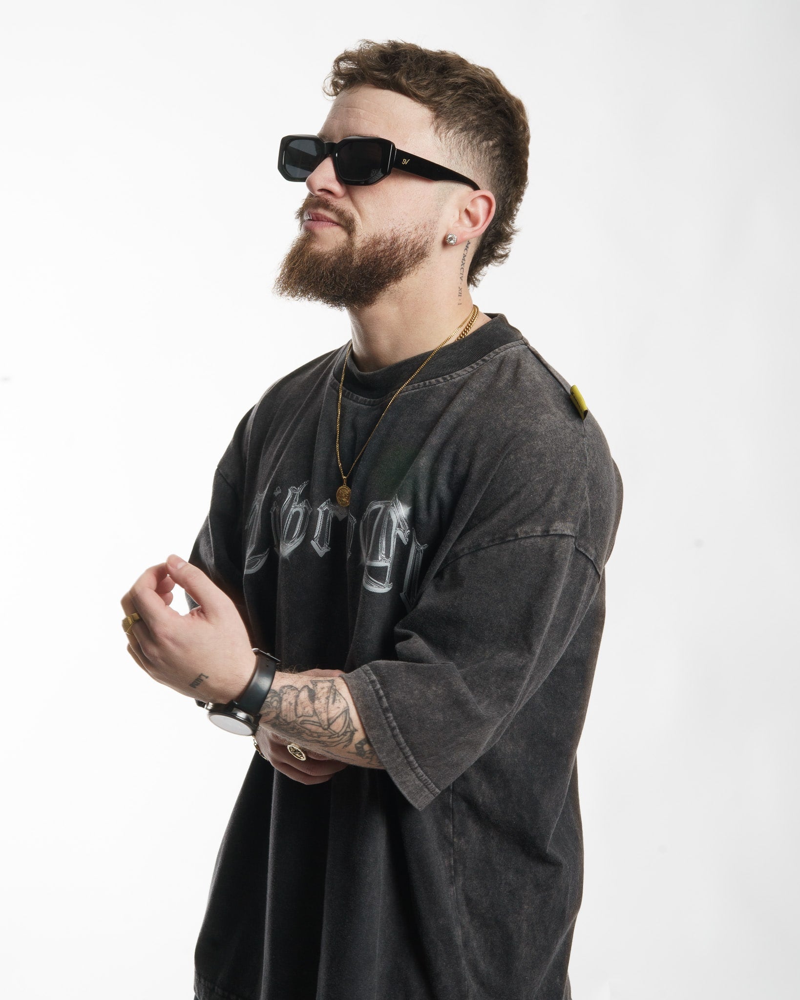 "METAL" // OVERSIZED TEES // ACID WASH