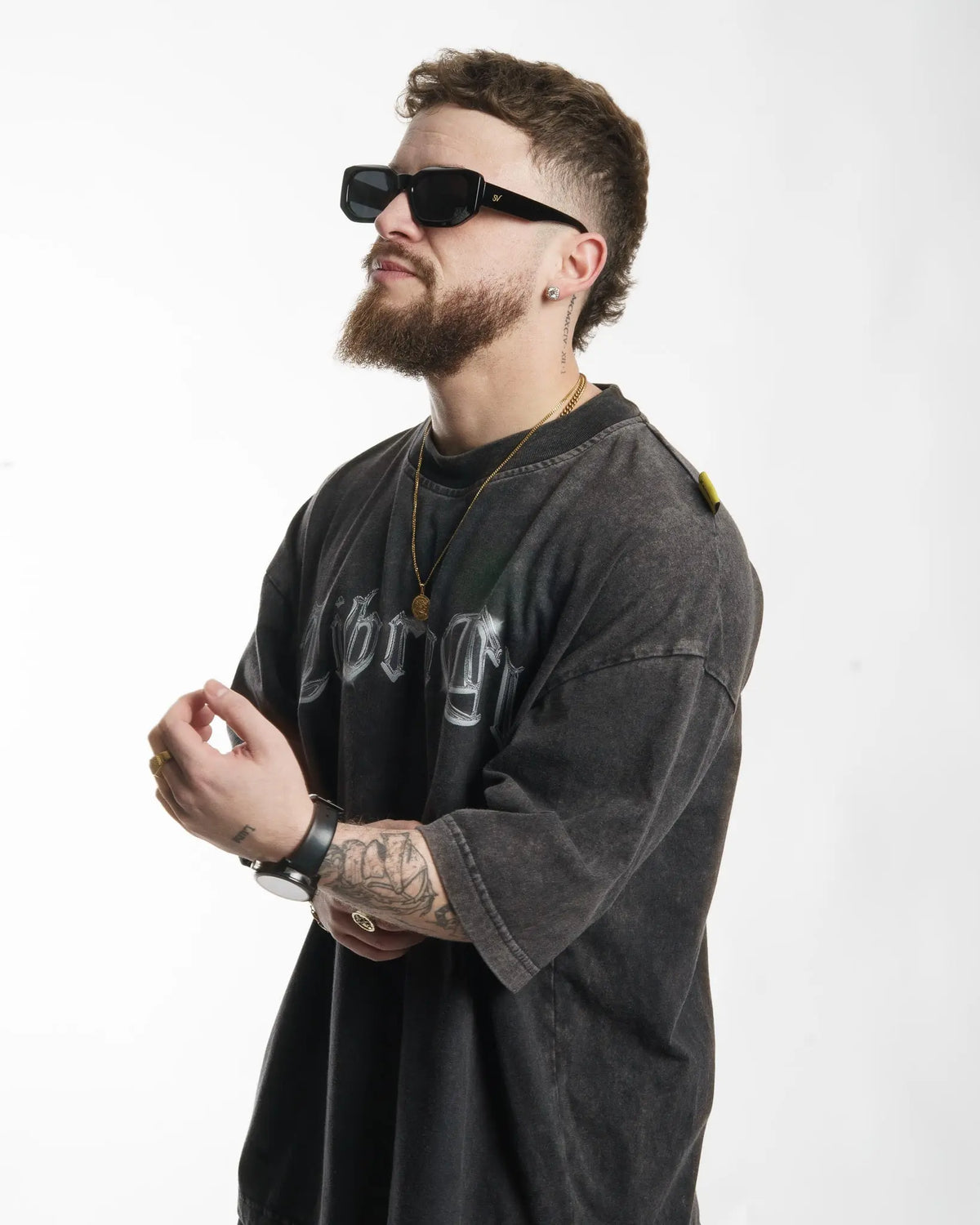 "METAL" // OVERSIZED TEES // ACID WASH