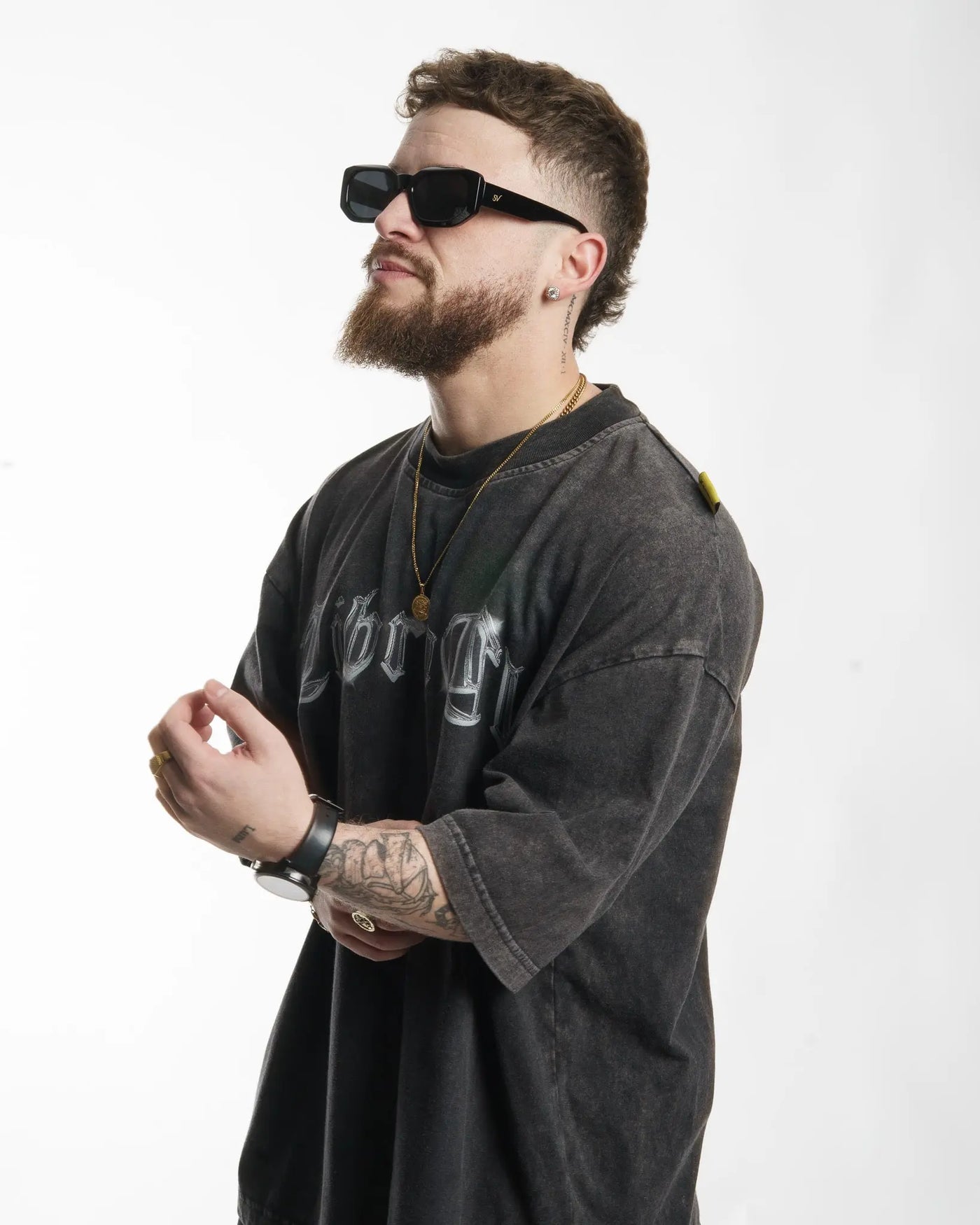 "METAL" // OVERSIZED TEES // ACID WASH