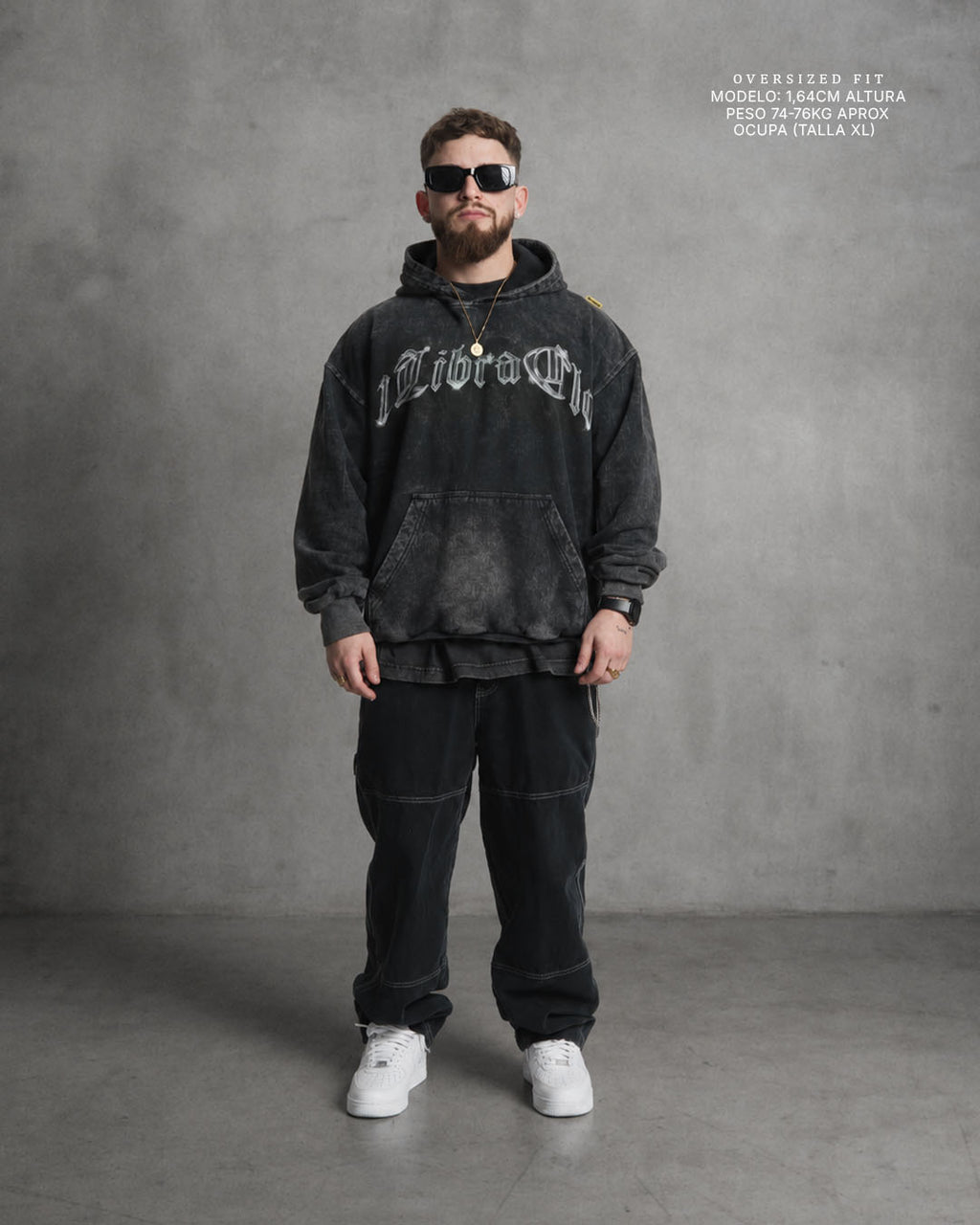 "METAL" // HOODIE OVERSIZED // ACIDWASH