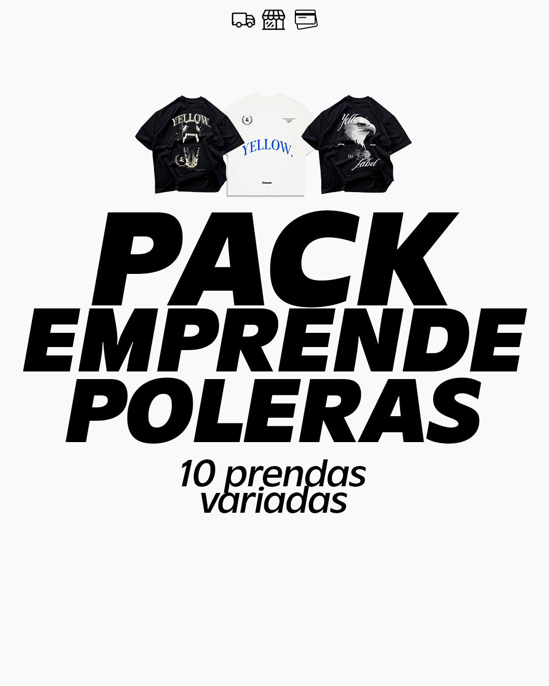 PACK EMPRENDEDOR POLERAS