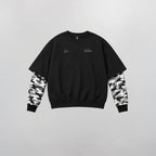 "MICRO TEX 01" // CREWNECK BOXYFIT DOUBLE SLEEVE